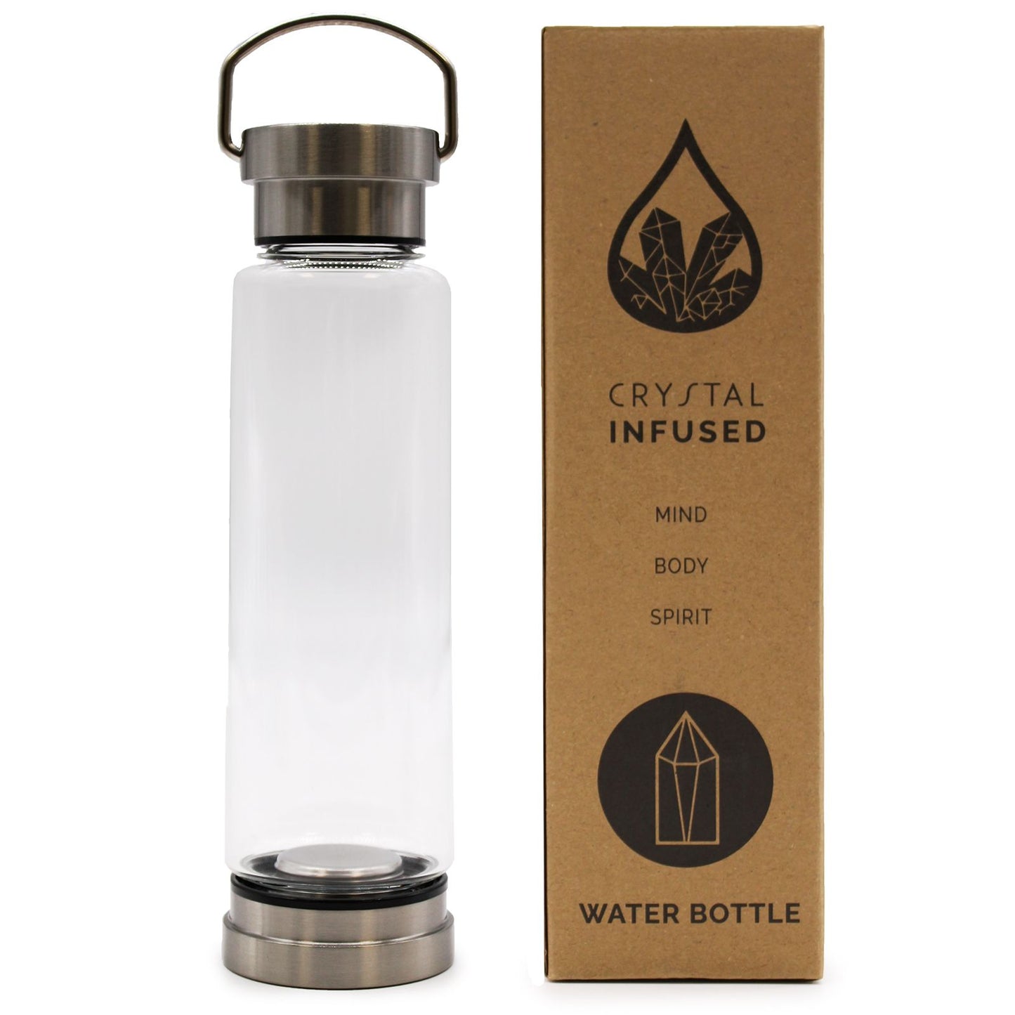 Bouteille en verre pour l'eau