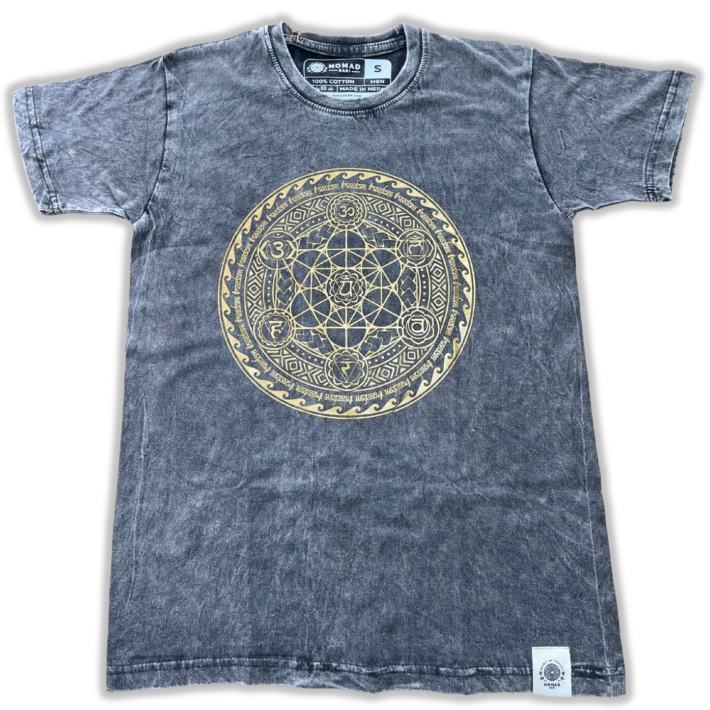 T-shirt oversize Nomad Sari - Chakra - Gris foncé