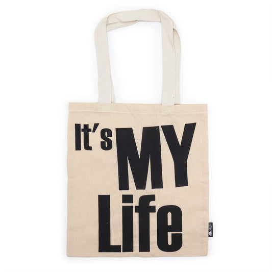 Sac basique emblématique - C'est ma vie - ES MI VIDA - (40x36cm) - Naturel 113g
