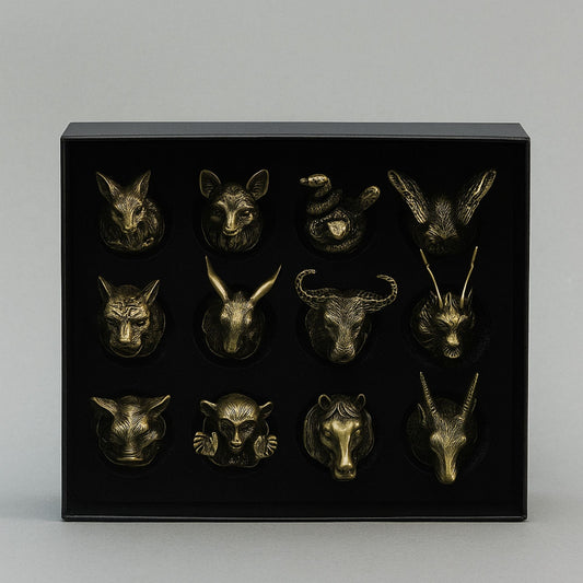 Vasos de chupito Bottom Up (25ml) - Bosque y Criaturas Místicas - Bronce Antiguo