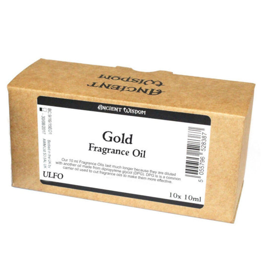 1x Huile parfumée sans étiquette 10 ml - Or