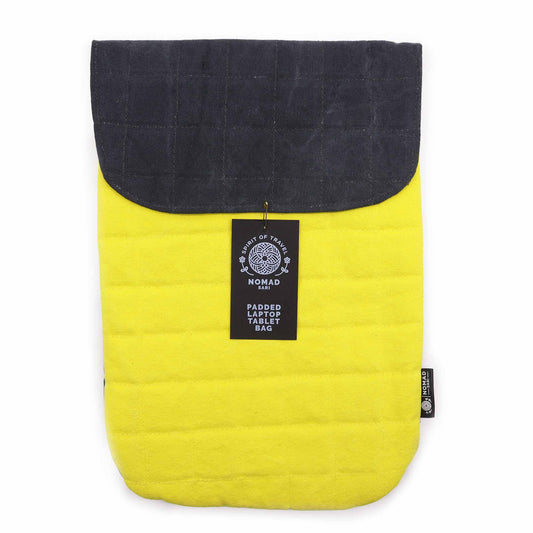 Housse rembourrée pour ordinateur portable - Jaune fou 14 oz