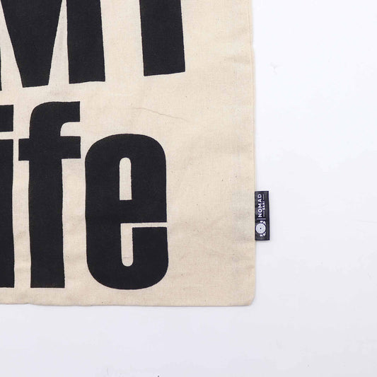 Sac basique emblématique - C'est ma vie - ES MI VIDA - (40x36cm) - Naturel 113g