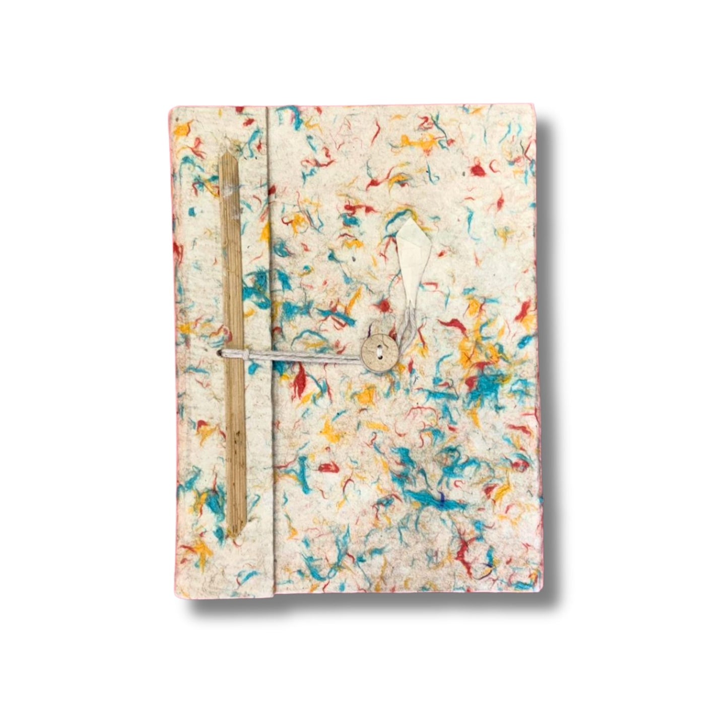 Carnet Lokta moyen - Coton de couleurs mélangées - 45 feuilles