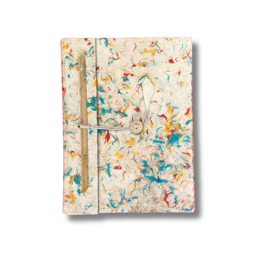 Carnet Lokta moyen - Coton de couleurs mélangées - 45 feuilles
