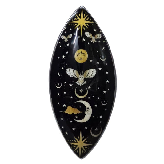 Porte-encens émaillé - Aluminium - Hibou nocturne enchanté