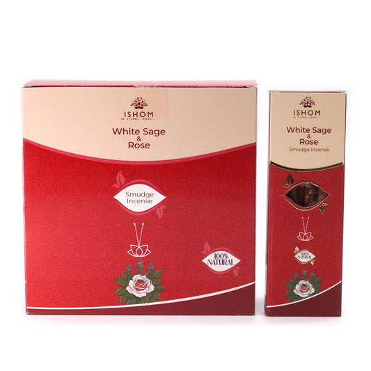 Ishom Incienso Smudge - Salvia Blanca y Rosa