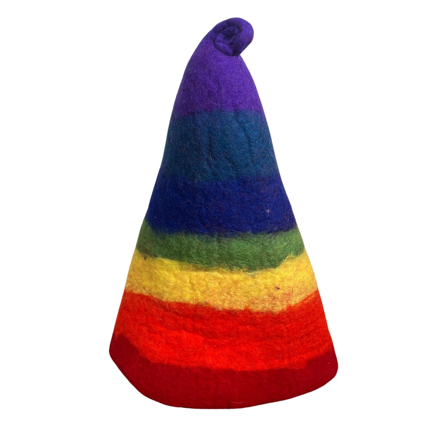 Chapeau de sorcier en feutre pour sauna - Arc-en-ciel