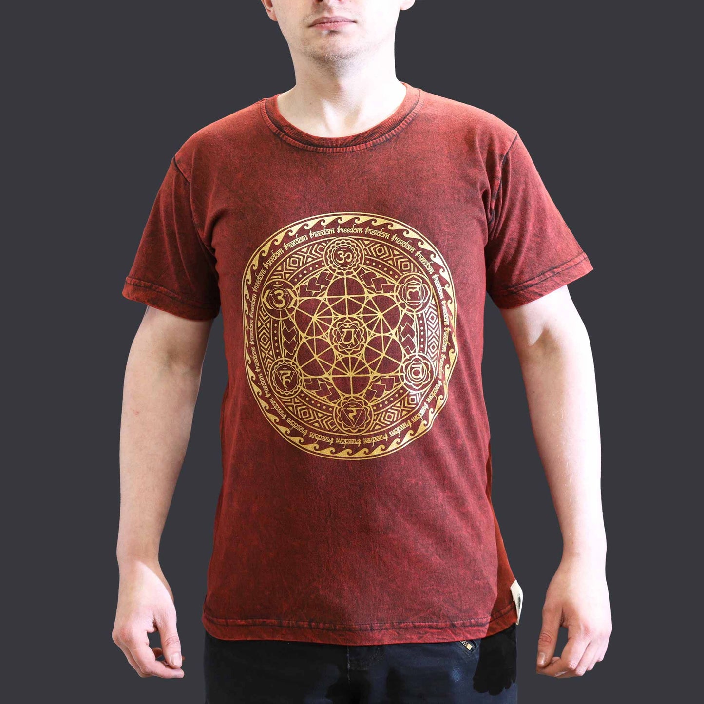 T-shirt Nomad Sari Medium - Chakra - Grenat