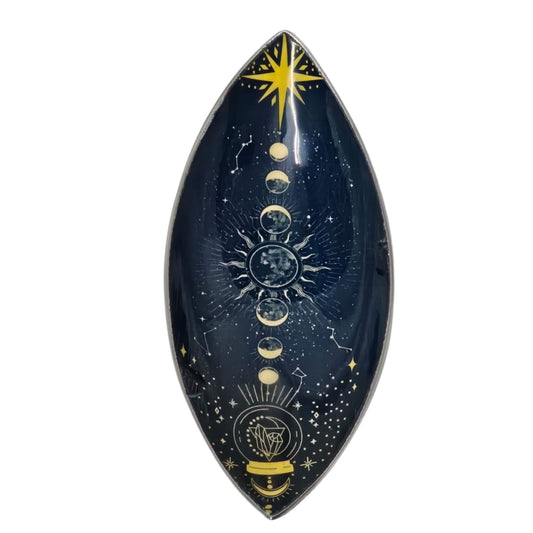 Porte-encens émaillé - Aluminium - Phases lunaires du zodiaque