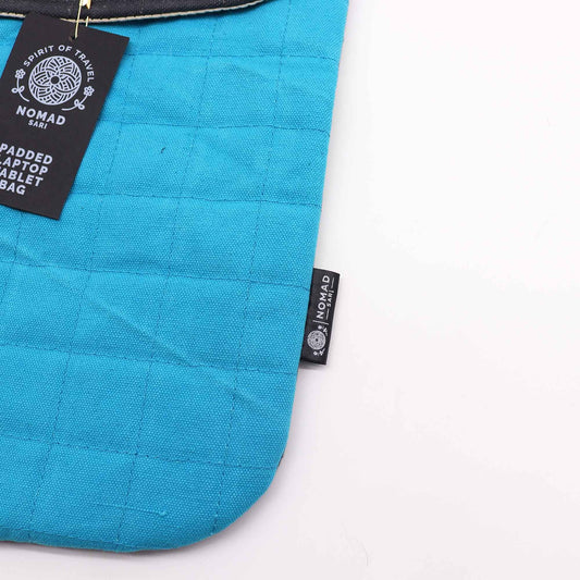 Housse rembourrée pour ordinateur portable - Turquoise formidable - 14 oz