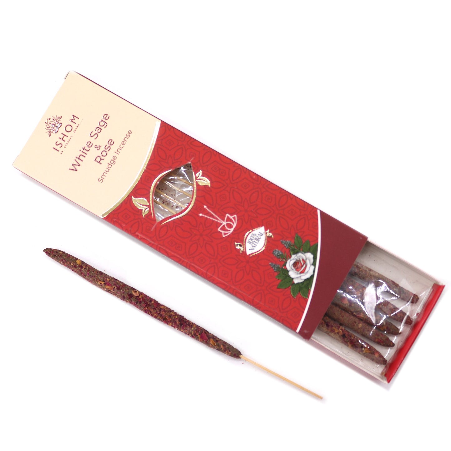 Ishom Incienso Smudge - Salvia Blanca y Rosa