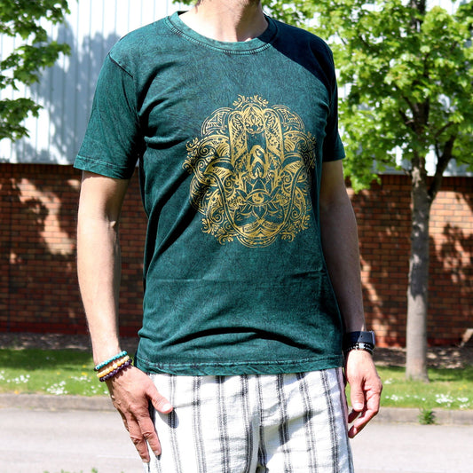 T-shirt Nomad Sari taille M – Hamsa – Vert