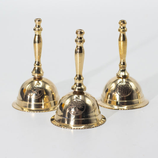 Petite cloche d'autel en laiton - Arbre de vie