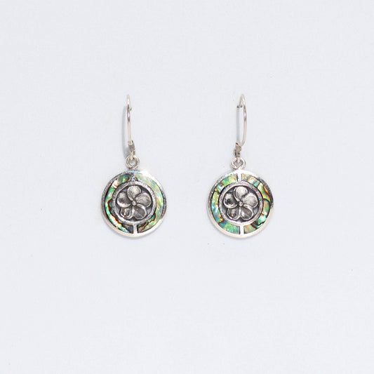 Boucles d'oreilles coquillage et argent - Frangipanier - Ormeau