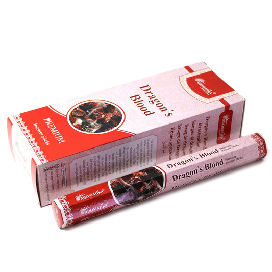 Encens hexagonal sans charbon Aromatika - Sang de dragon