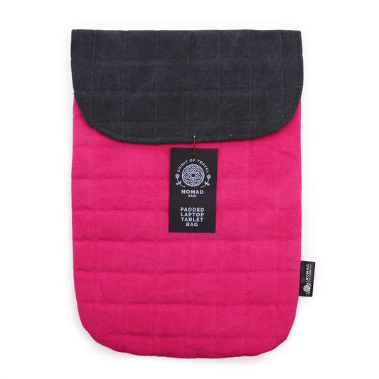 Housse rembourrée pour ordinateur portable - Rose vif - 14 oz