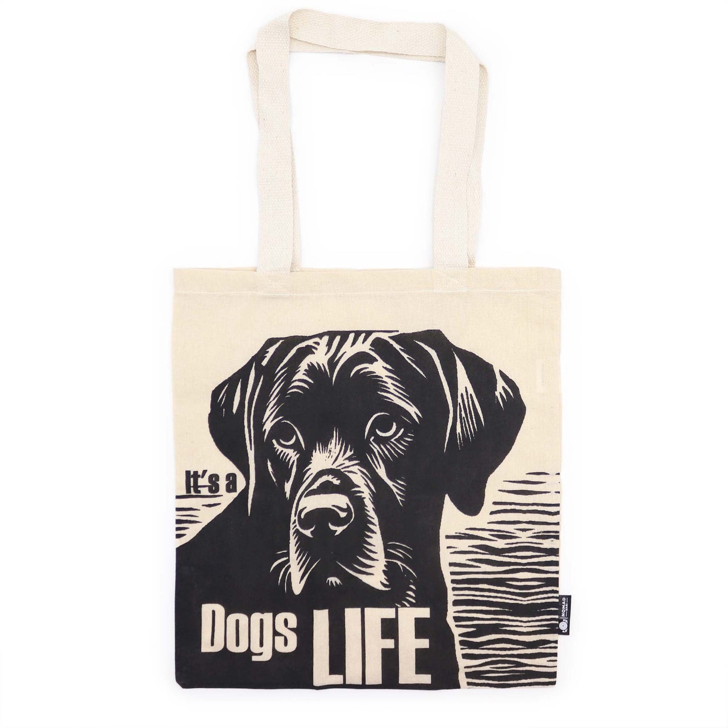 Sac basique emblématique - Dog's Life - (40 x 36 cm) - Naturel 113 g