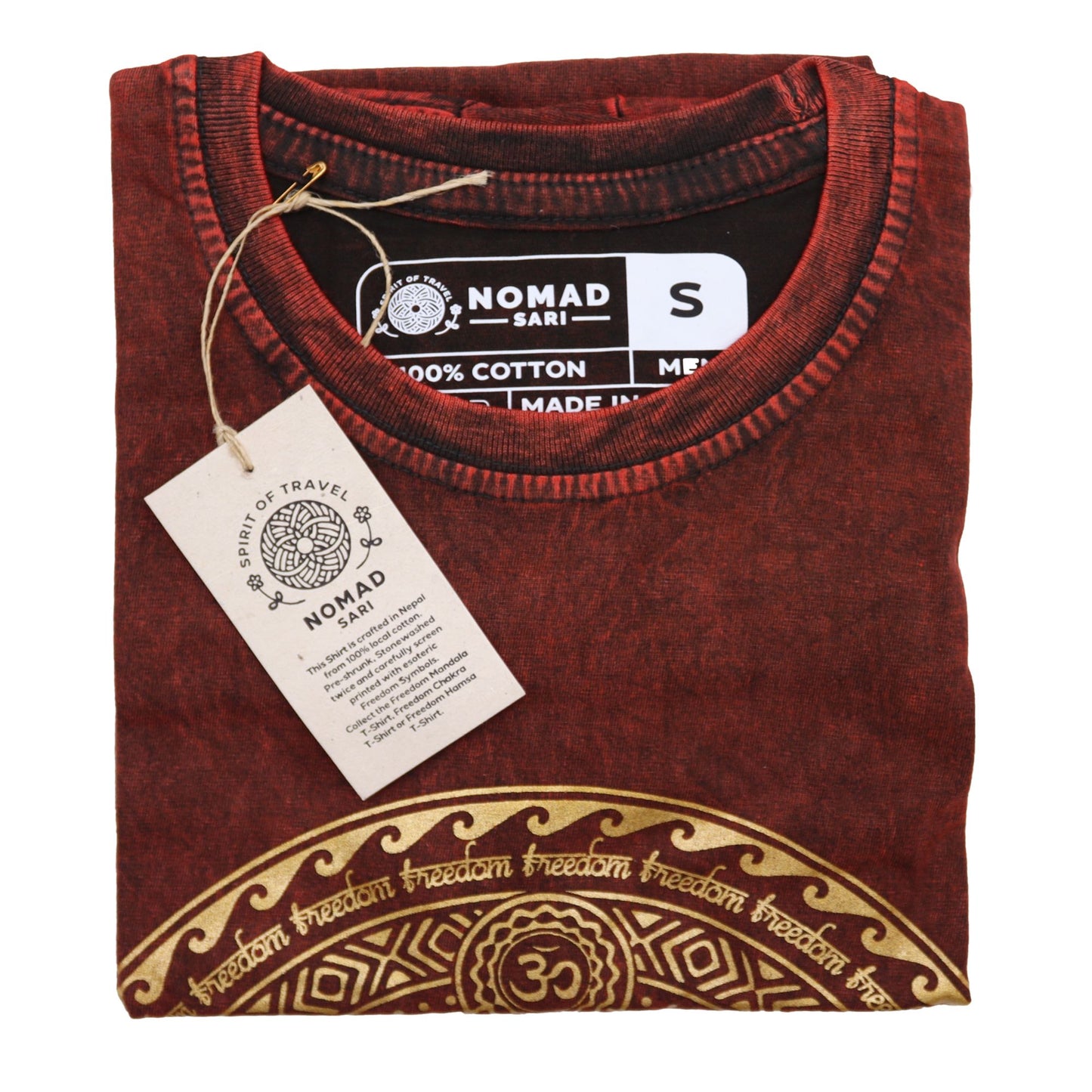 T-shirt Nomad Sari Small - Chakra - Bordeaux
