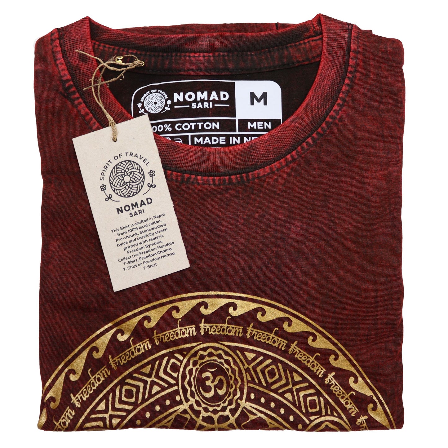 T-shirt Nomad Sari Small - Chakra - Bordeaux