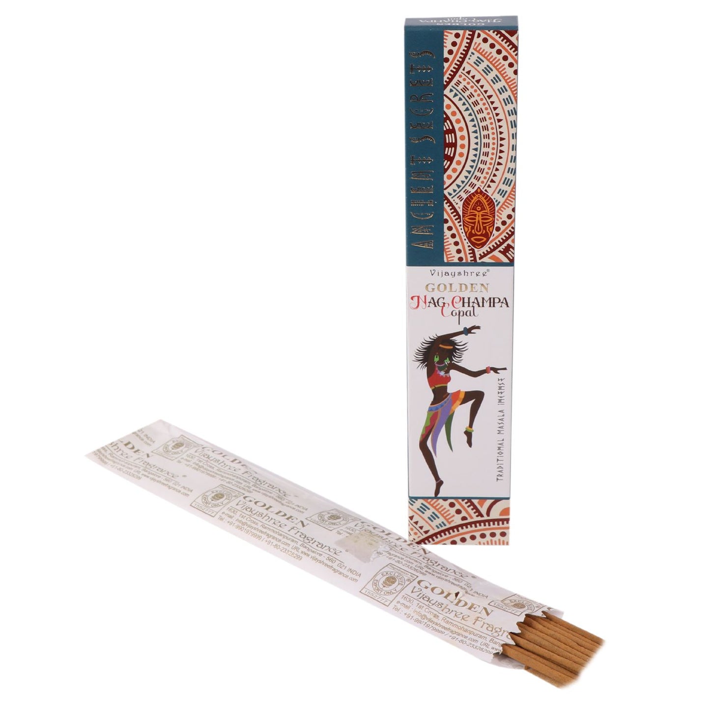 15 g de copal doré et de nag champa
