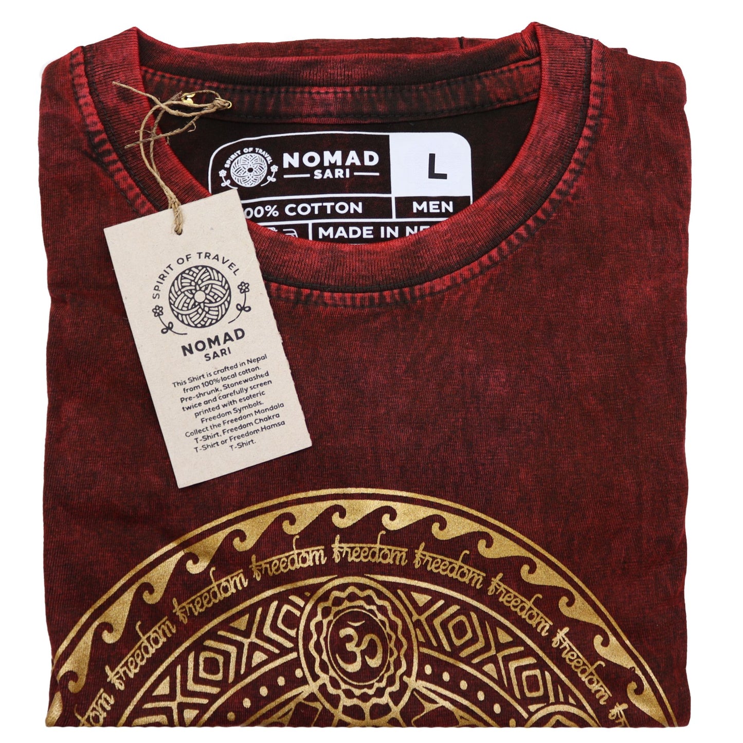 T-shirt Nomad Sari Small - Chakra - Bordeaux