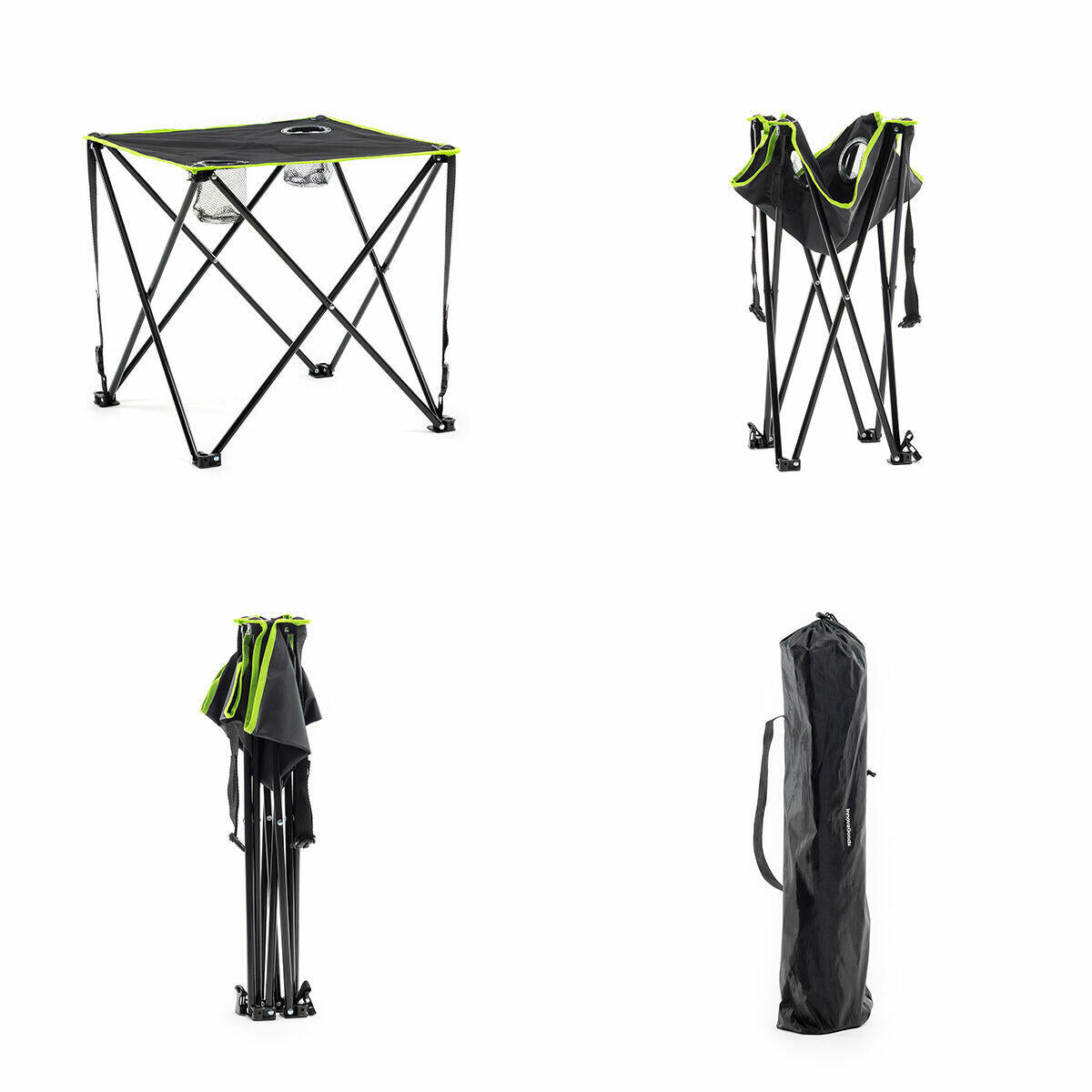 Table de camping pliante en tissu Cafolby InnovaGoods avec housse